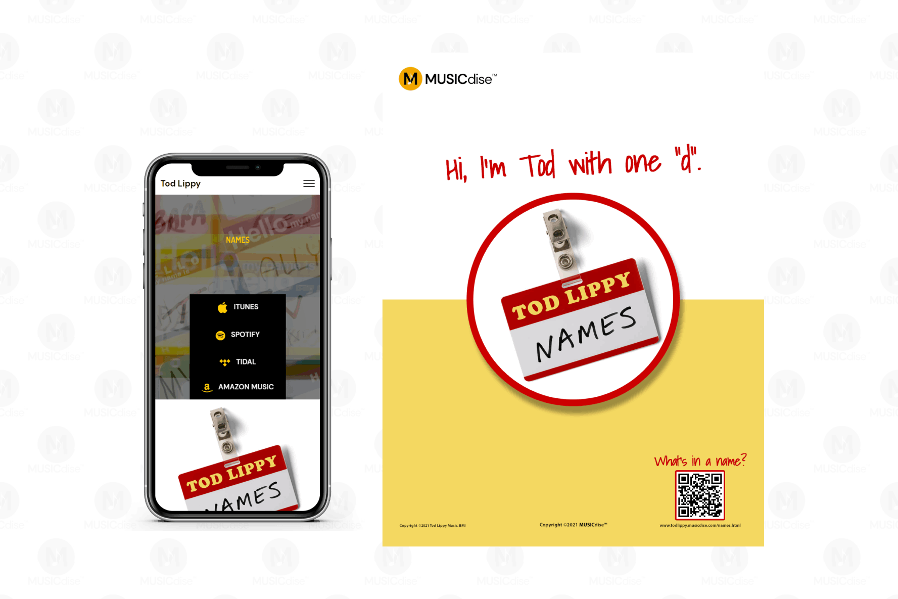 MUSICdise™ Services - Creative Design imac with smartphone. ©Philip Warbasse